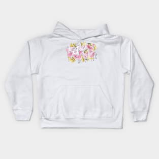 Pink Flamingos Kids Hoodie